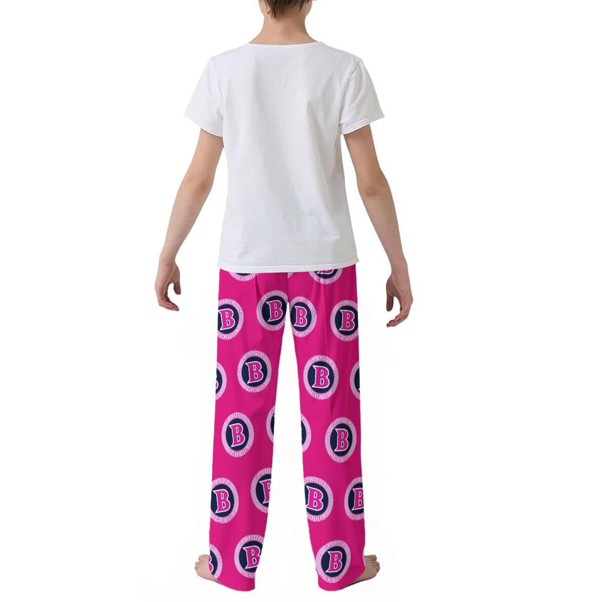 Jr Badgers Pink B on Pink Pj Pants