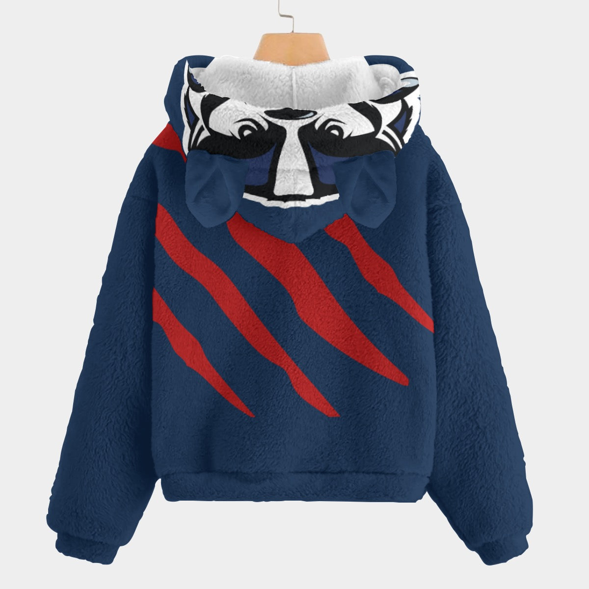 All-Over Print Kid’s Borg Fleece Sweatshirt With Ear