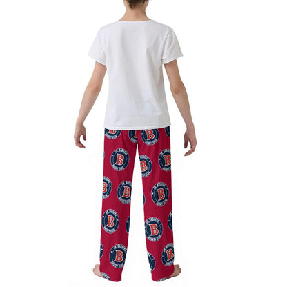 Jr Badgers Red B on Red Pj Pants